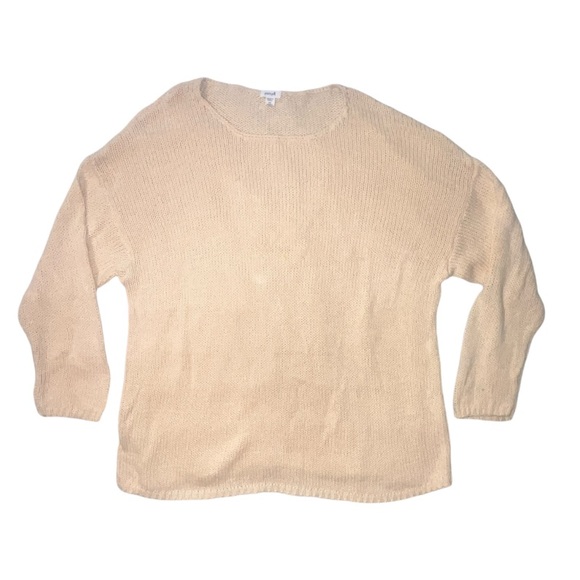 Pure Jill Knit Pullover Sweater Cream Color 100% Cotton Size 2X - Picture 1 of 6